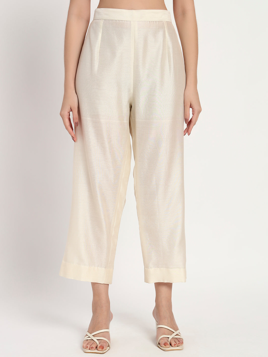 Ivory Cotton-Silk Kurta Set