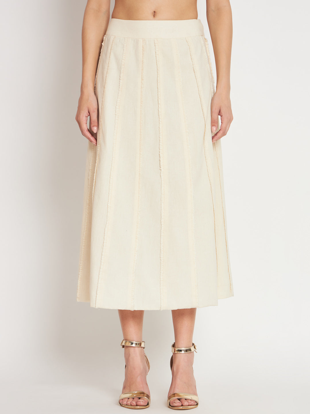 White Organic Cotton Kurta Set with Embroidery