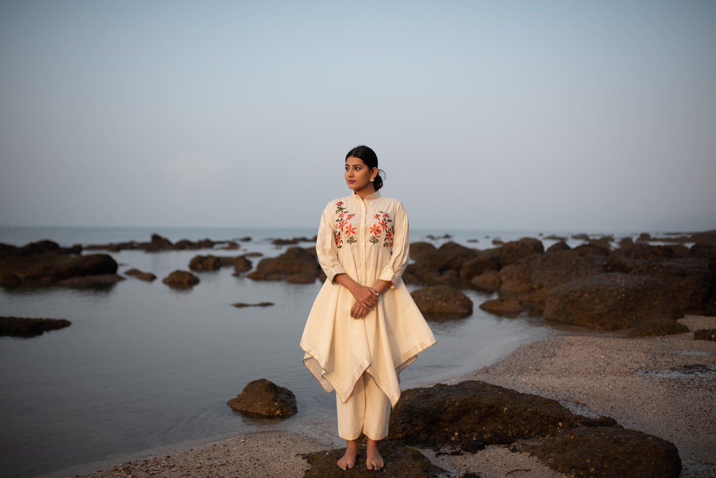 Saira Ivory Kurta Set
