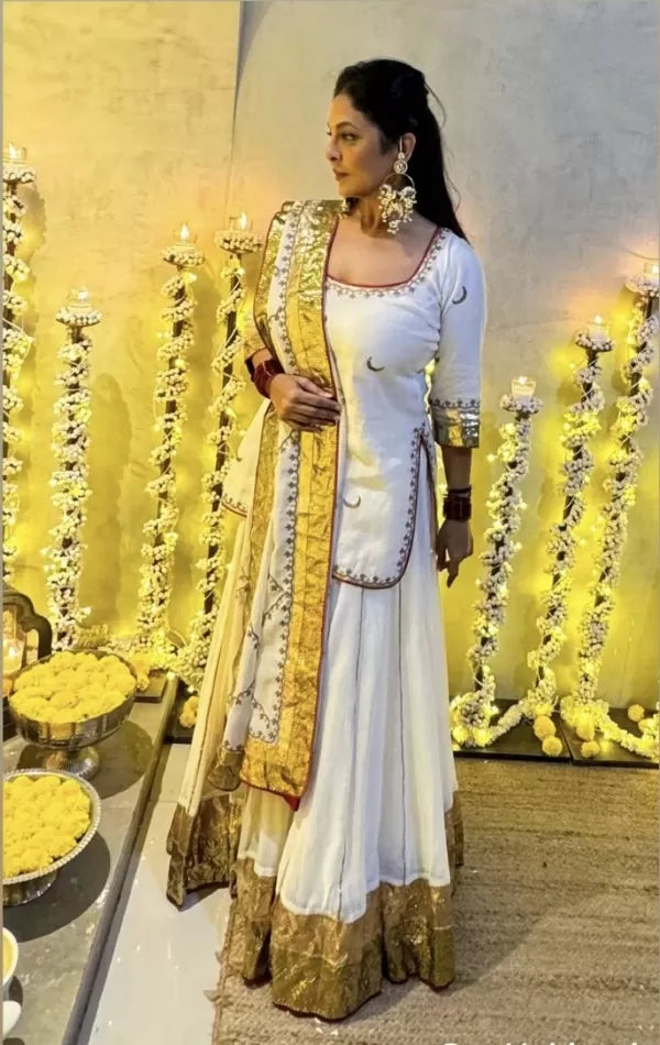 Silk Chanderi Lehenga Set