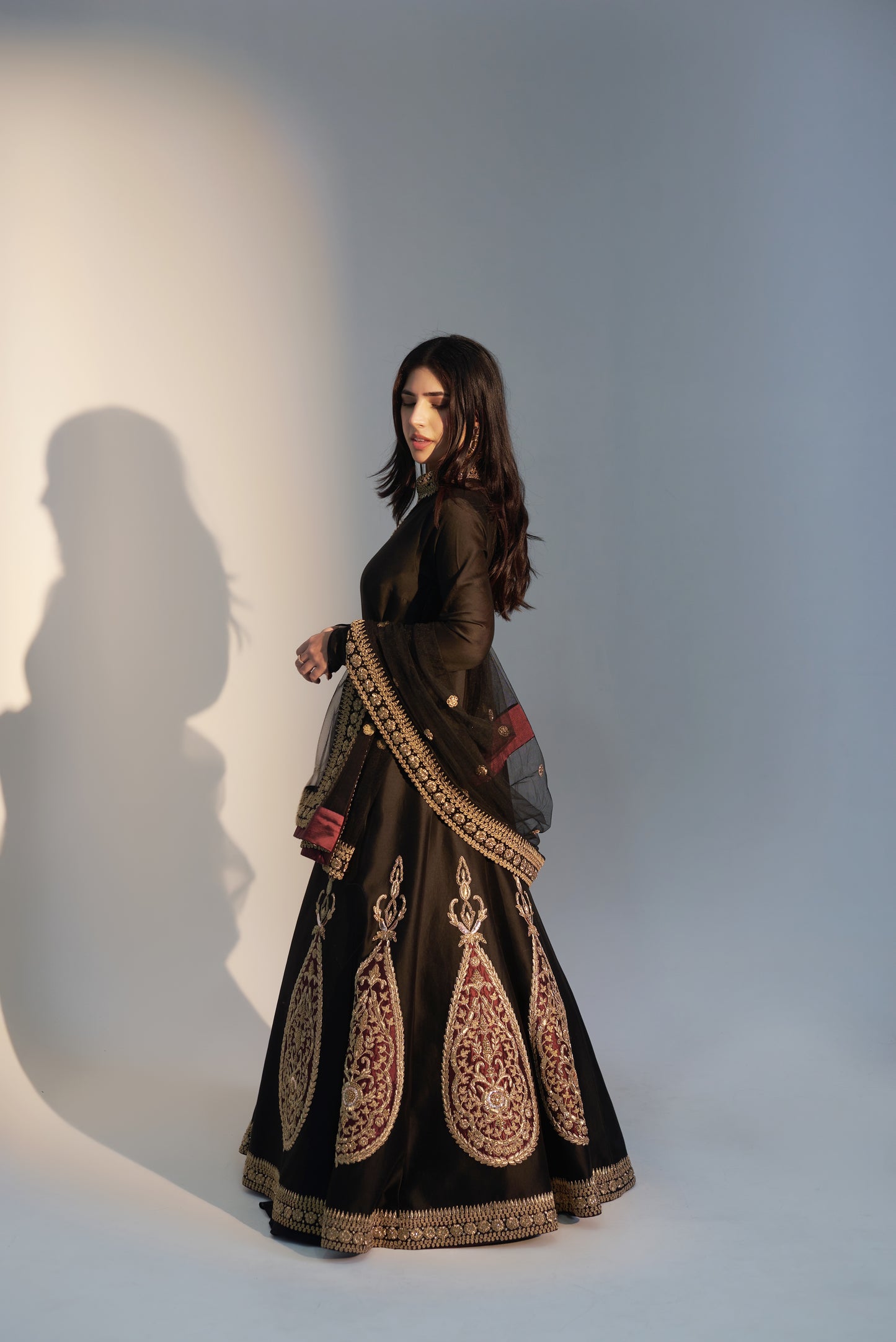 Silk Chanderi Anarkali Set