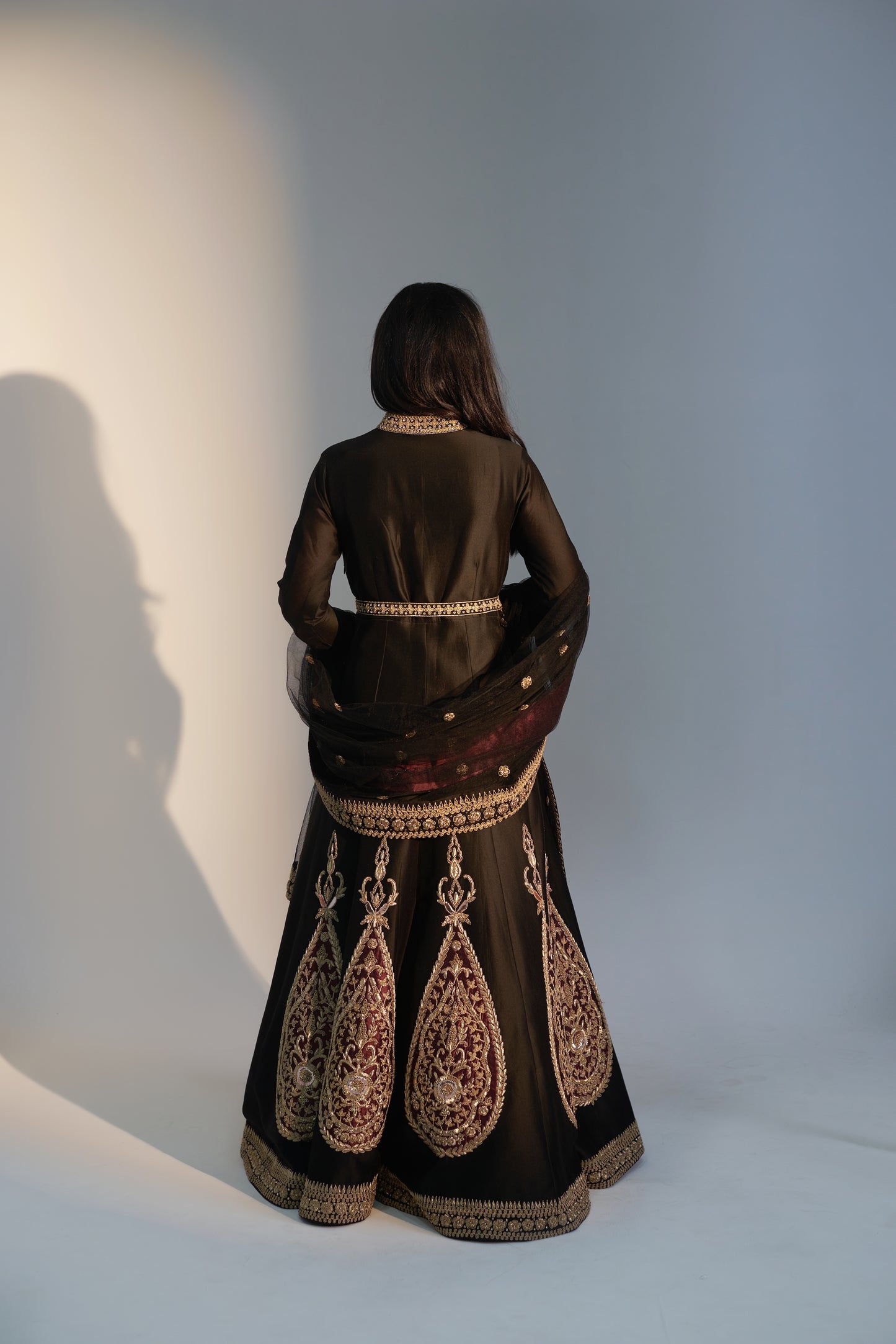 Silk Chanderi Anarkali Set