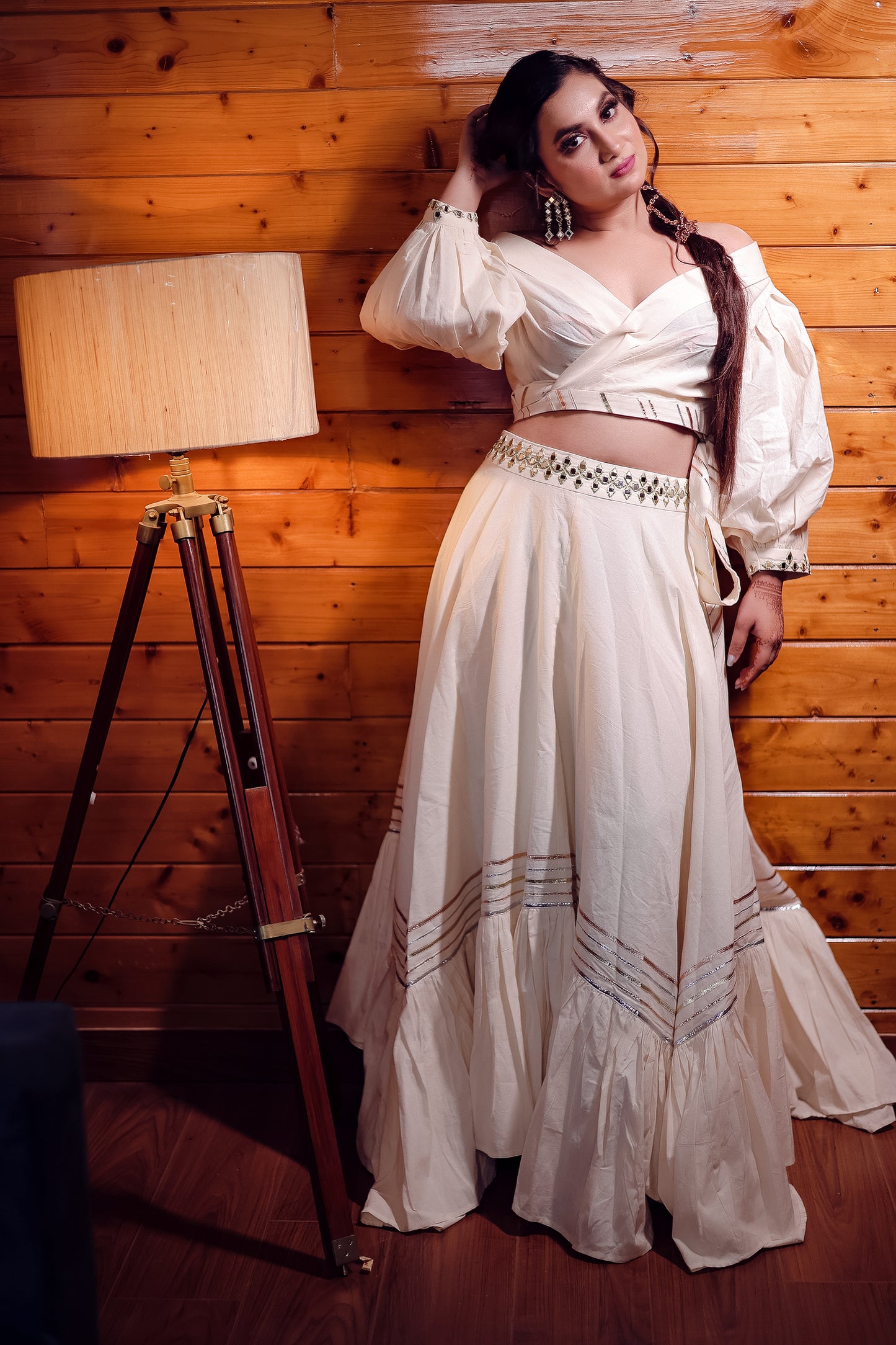 Ethereal Ivory Lehenga Set
