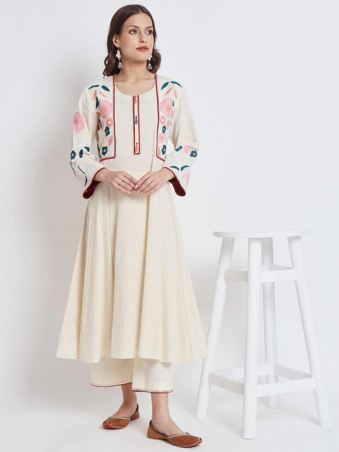 White Organic Cotton kurta Set