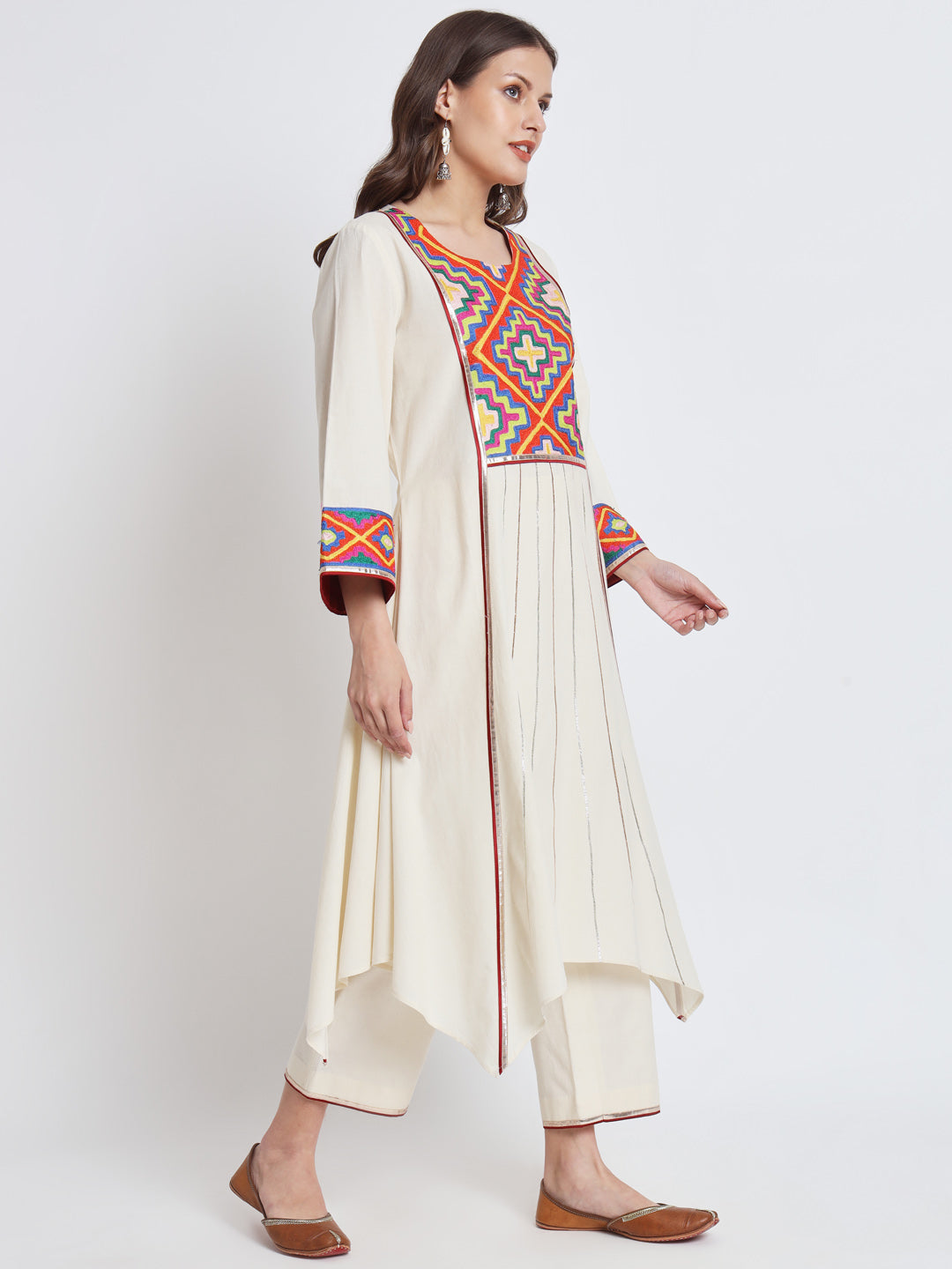 White Organic Cotton Kurta Set