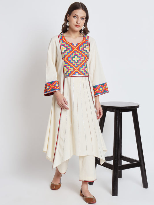 White Organic Cotton Kurta Set