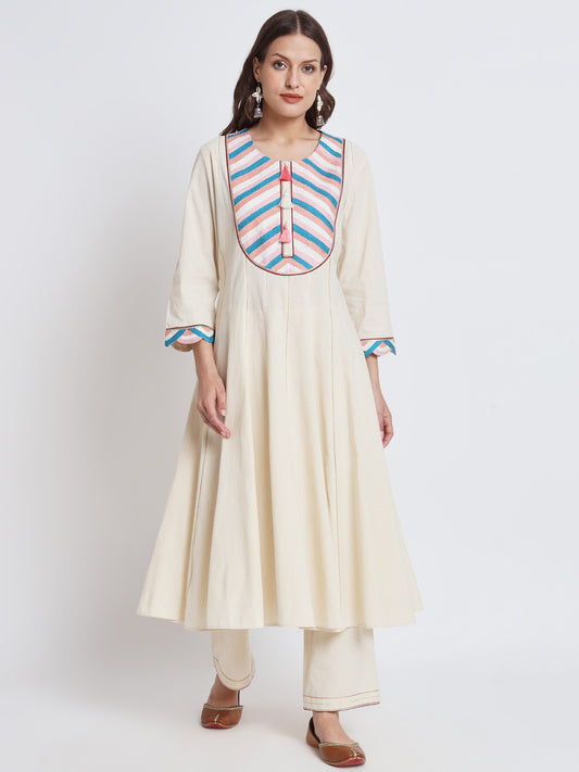 White Organic Cotton Kurta Set
