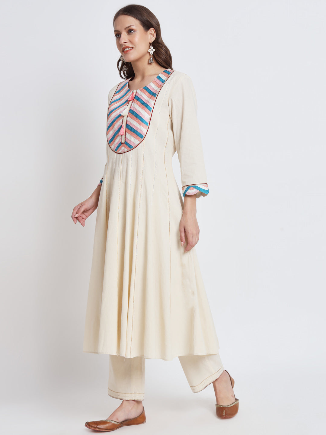 White Organic Cotton Kurta Set