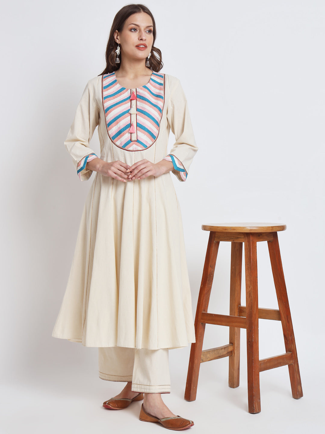 White Organic Cotton Kurta Set