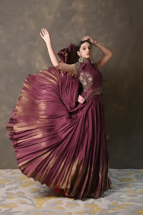 Wine Elegance Corset with wine skirt