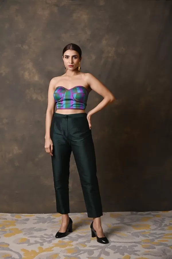 Vibrant Silk Handcrafted blouse