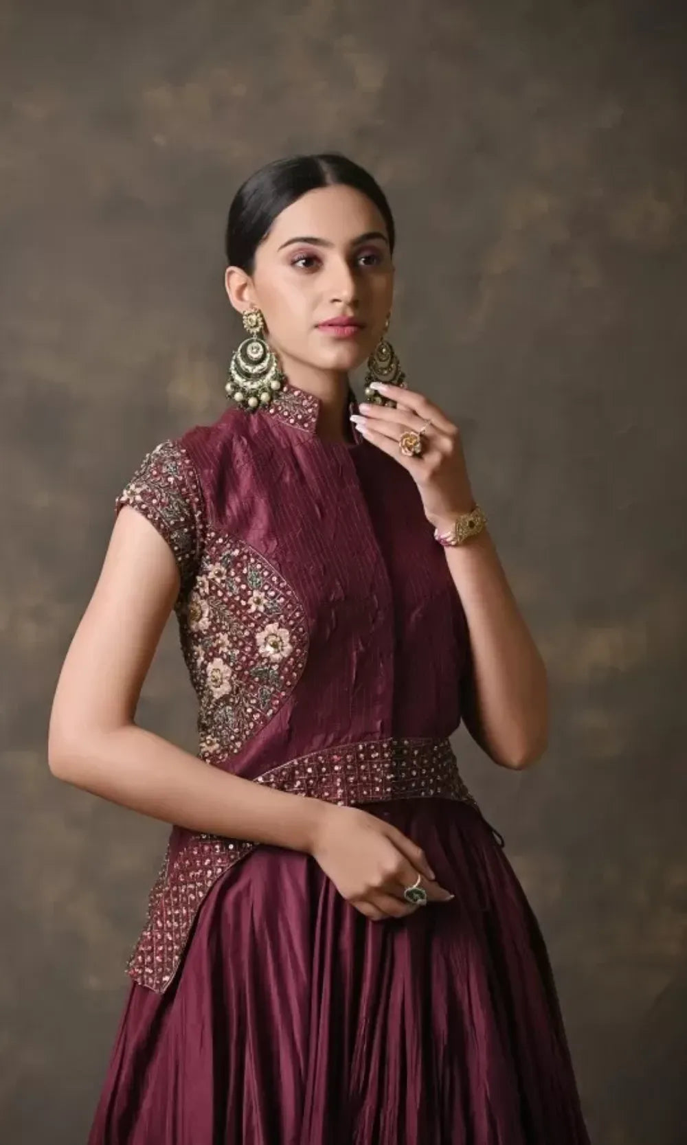 Wine Elegance Corset with wine skirt