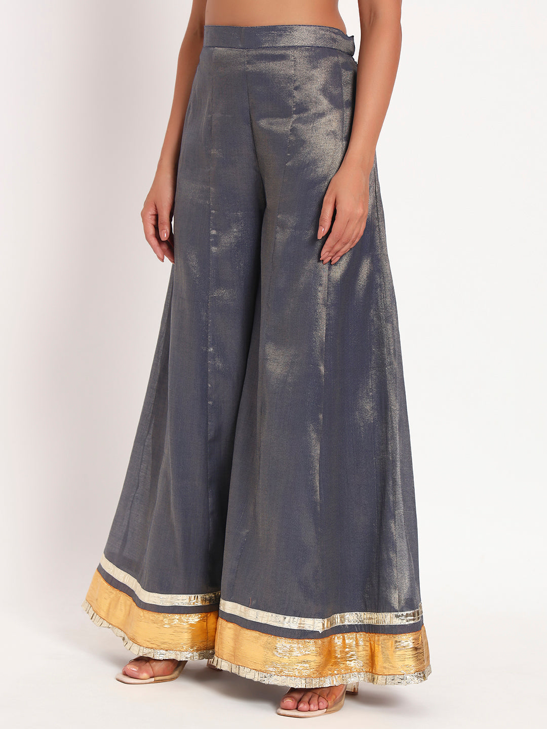 Midnight Radiance Tissue Sharara Set