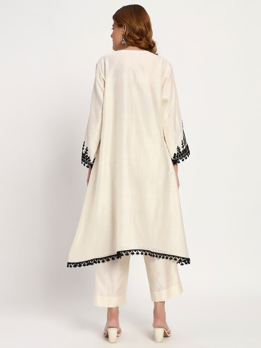 Ivory Cotton-Silk Kurta Set