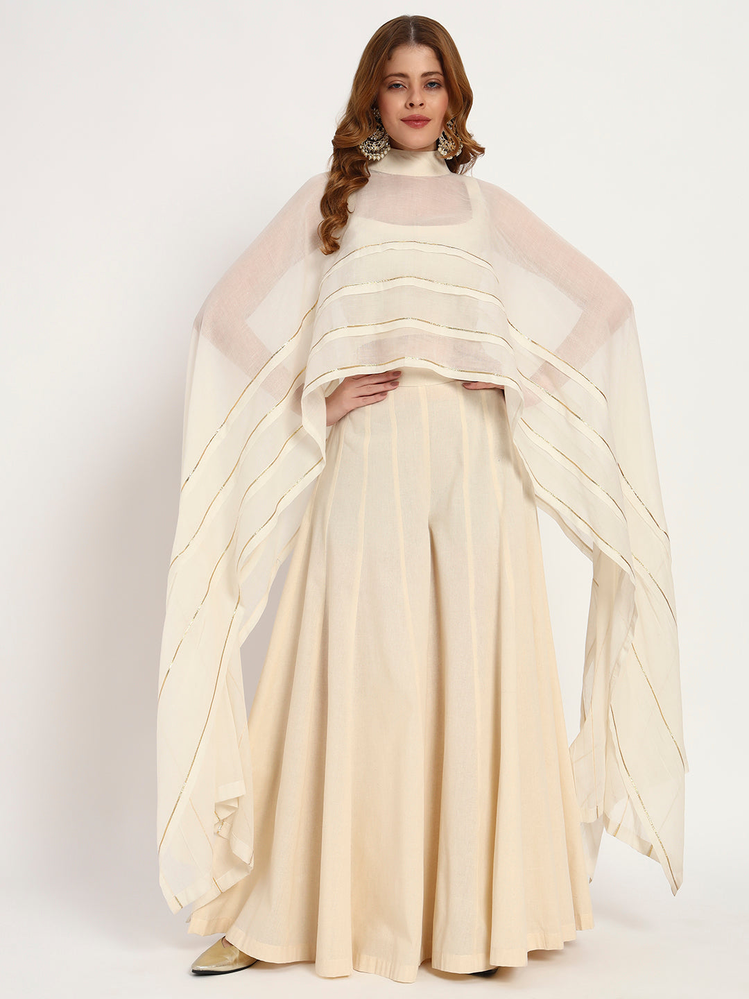 Ivory Organic-Cotton Cape Set