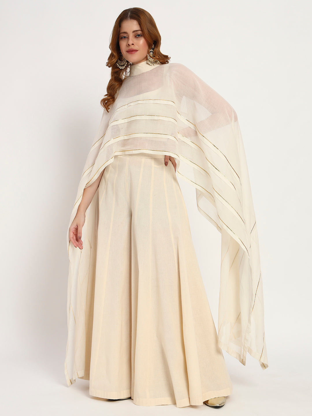 Ivory Organic-Cotton Cape Set