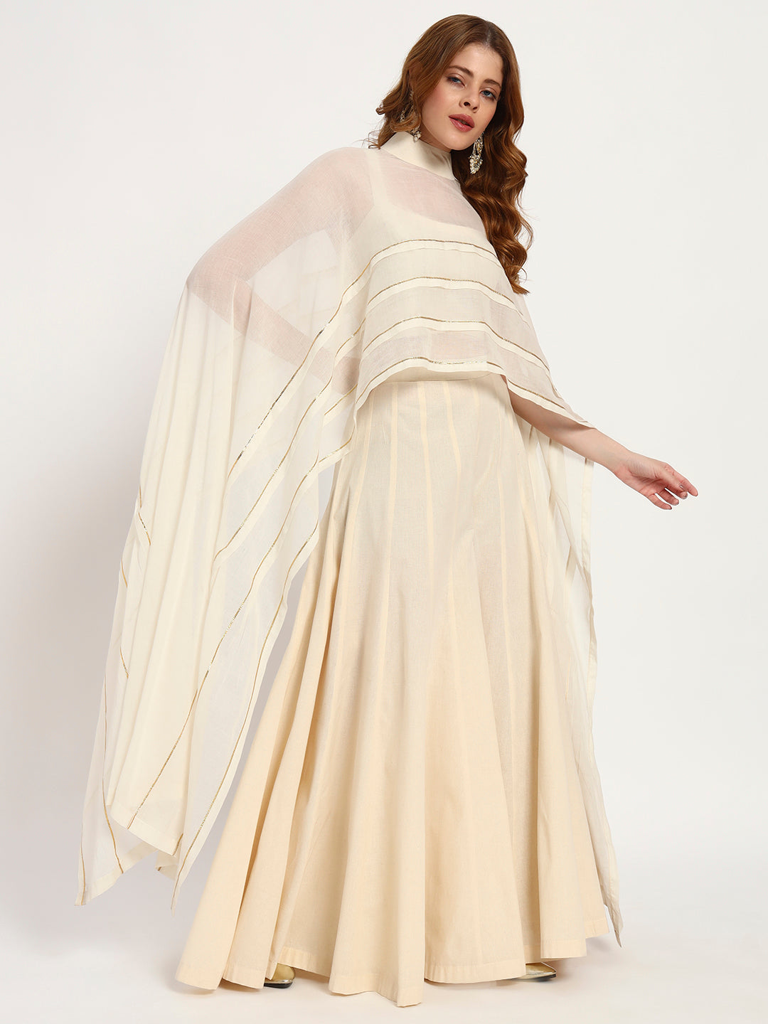 Ivory Organic-Cotton Cape Set