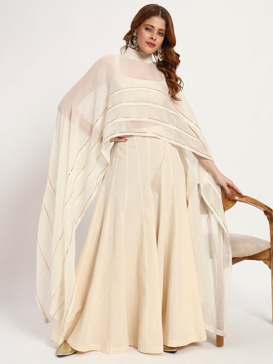 Ivory Organic-Cotton Cape Set