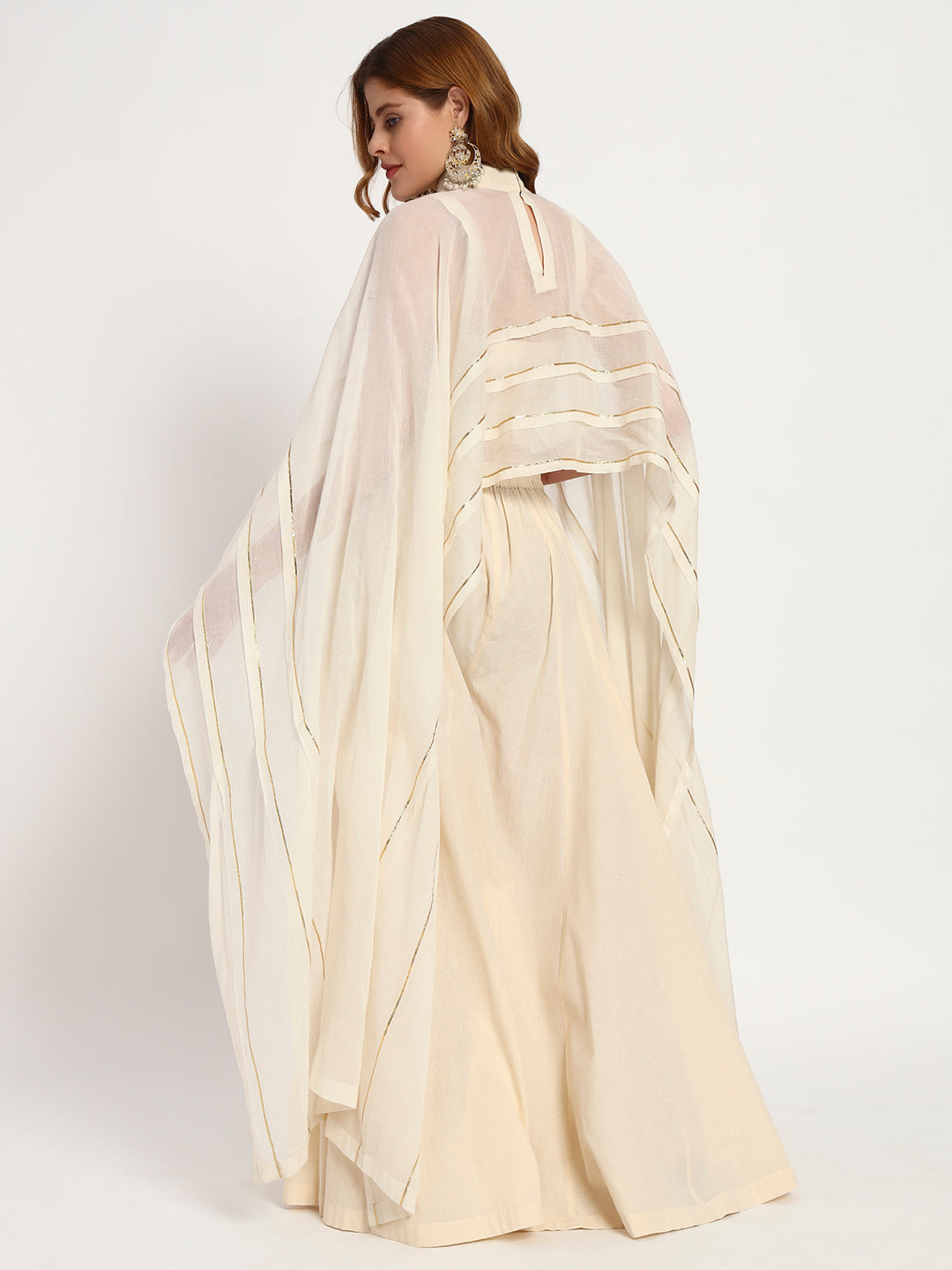 Ivory Organic-Cotton Cape Set