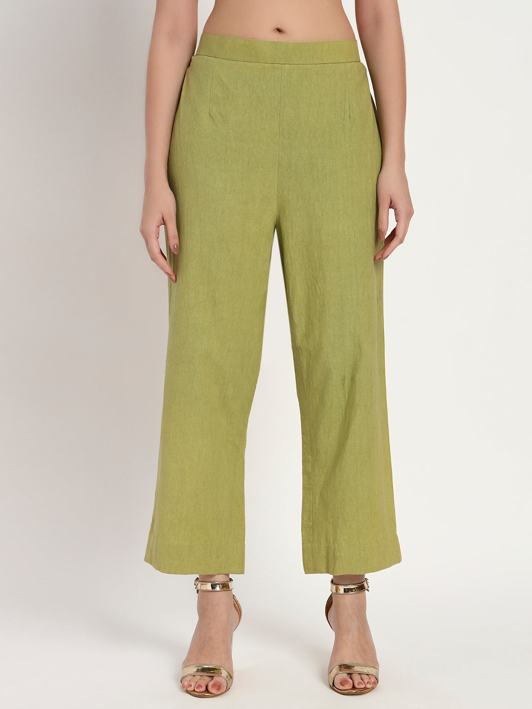 Olive Sunburst Organic-Cotton Co-ord Set