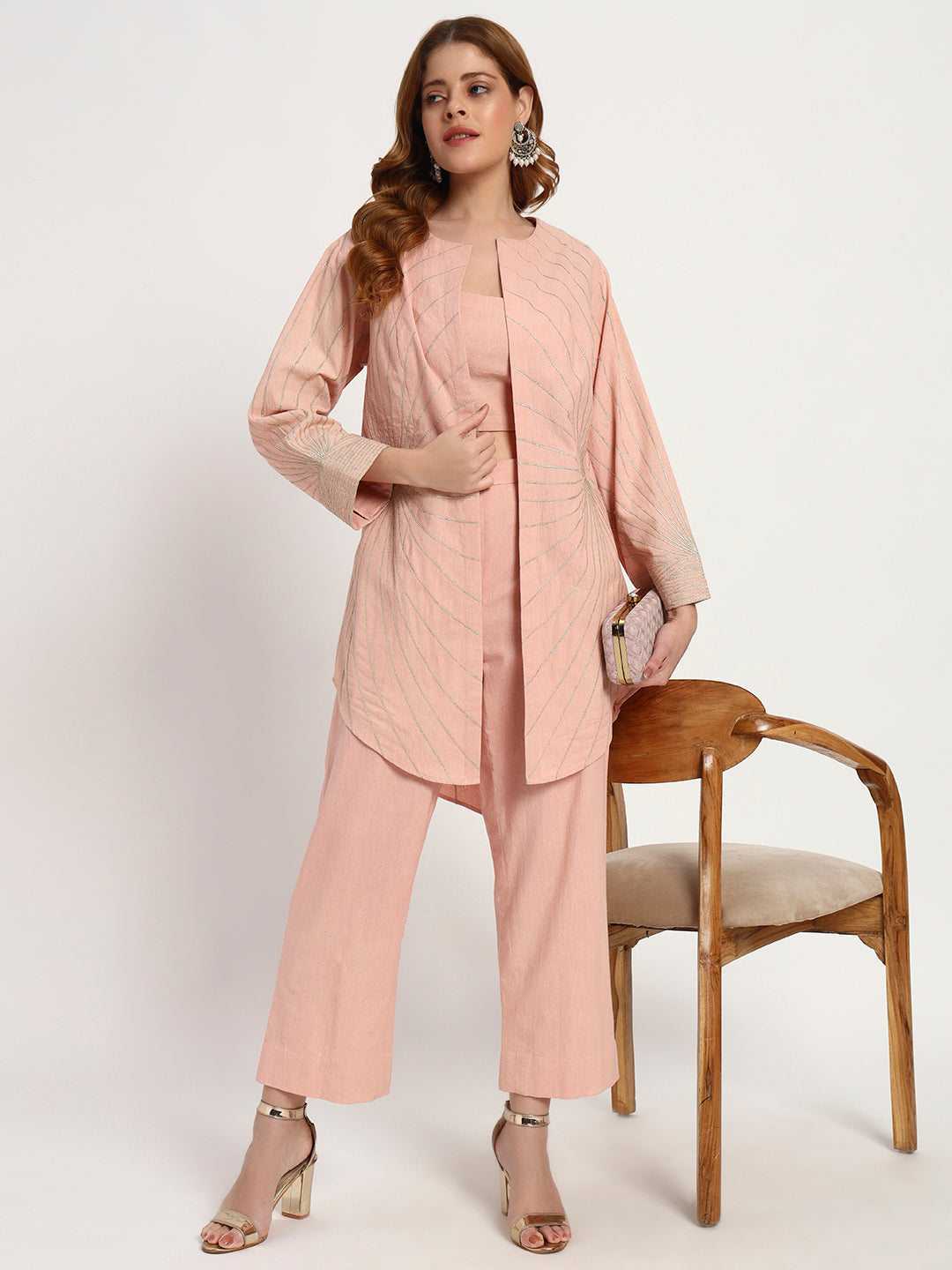 Blush Sunburst Organic-Cotton Co-ord Set