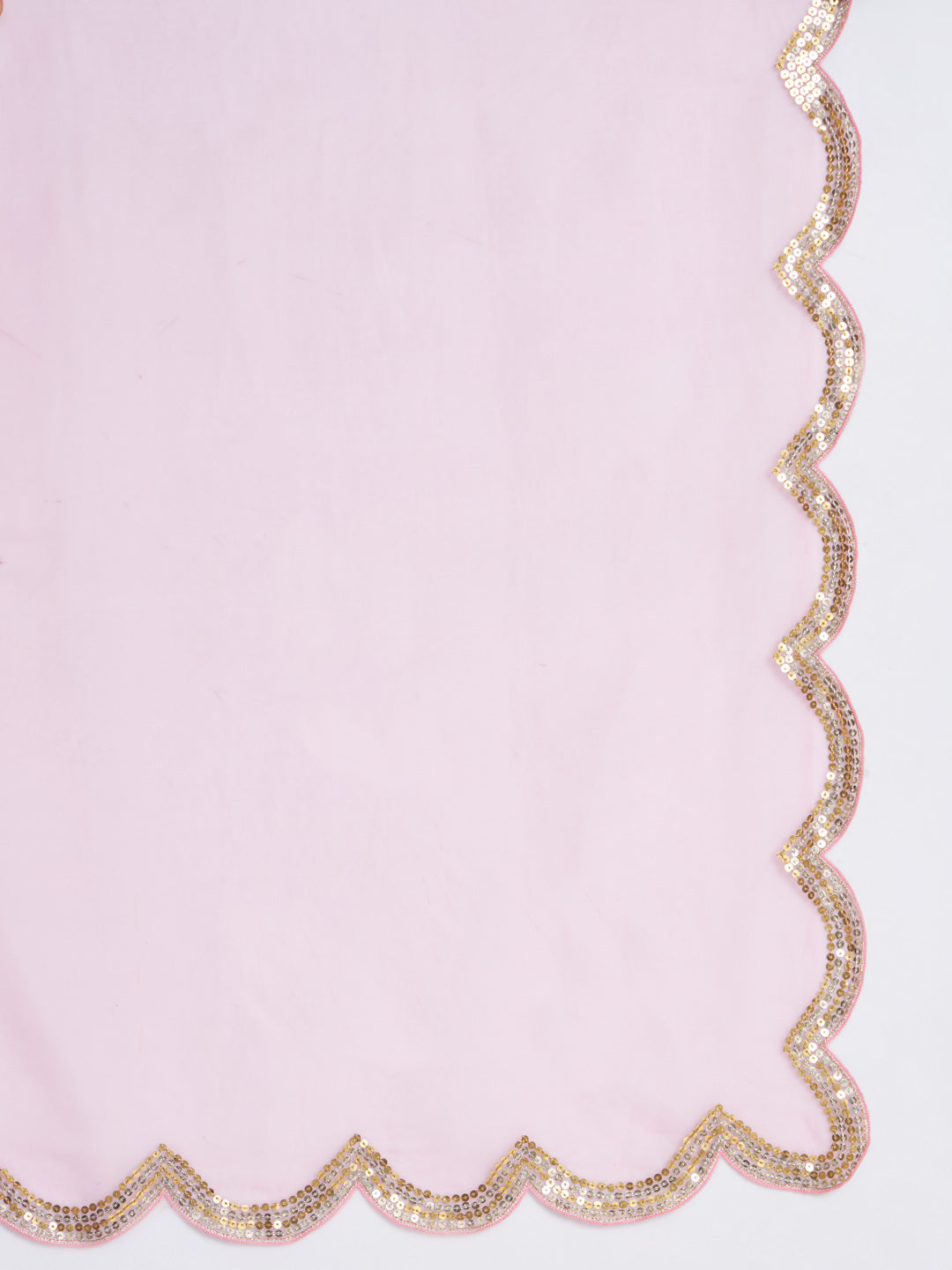 Purple and Pink Silk Kurta with Sequin Hand Embroidery