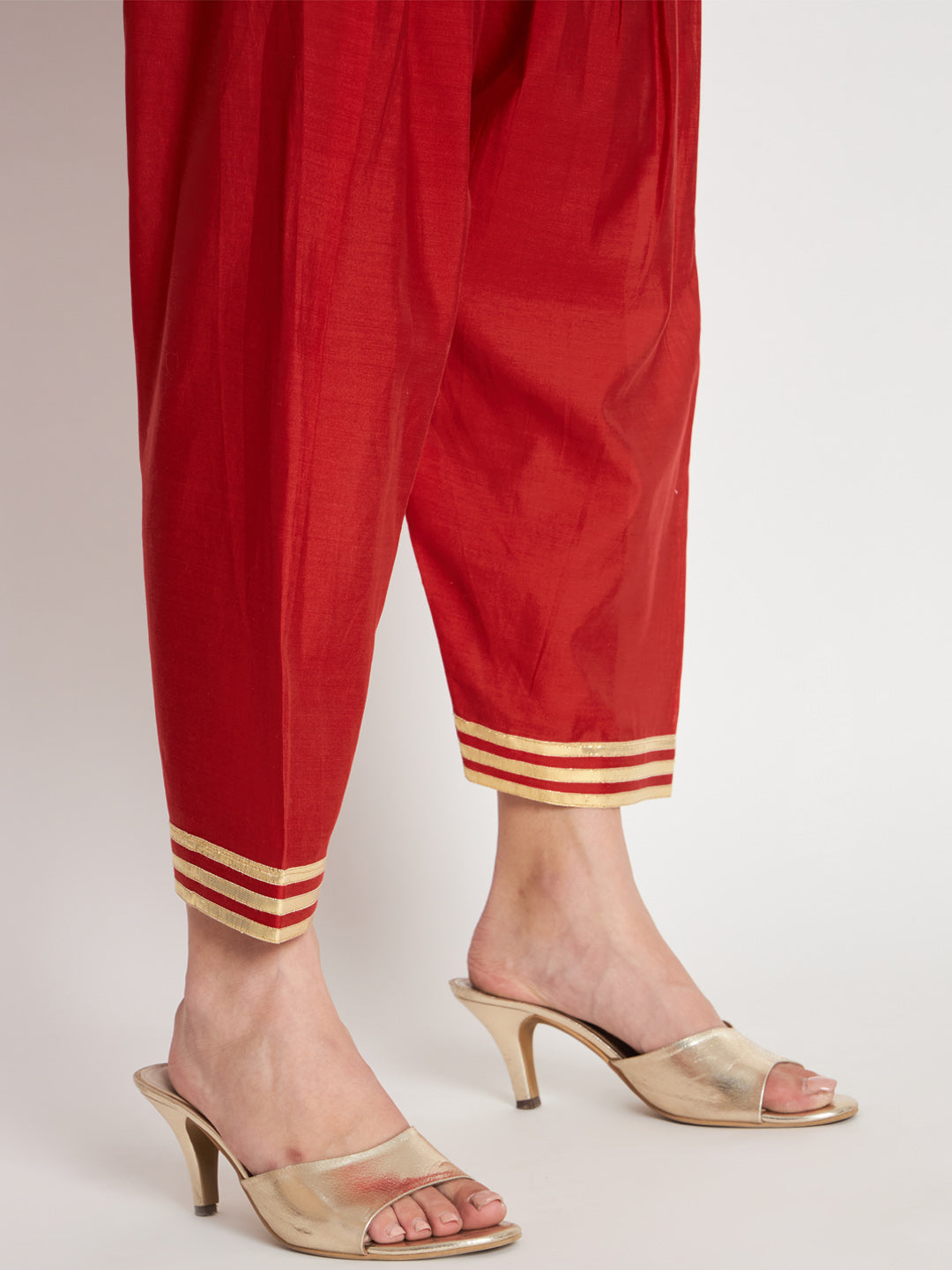 Silk Chanderi Kurta with Aari Work