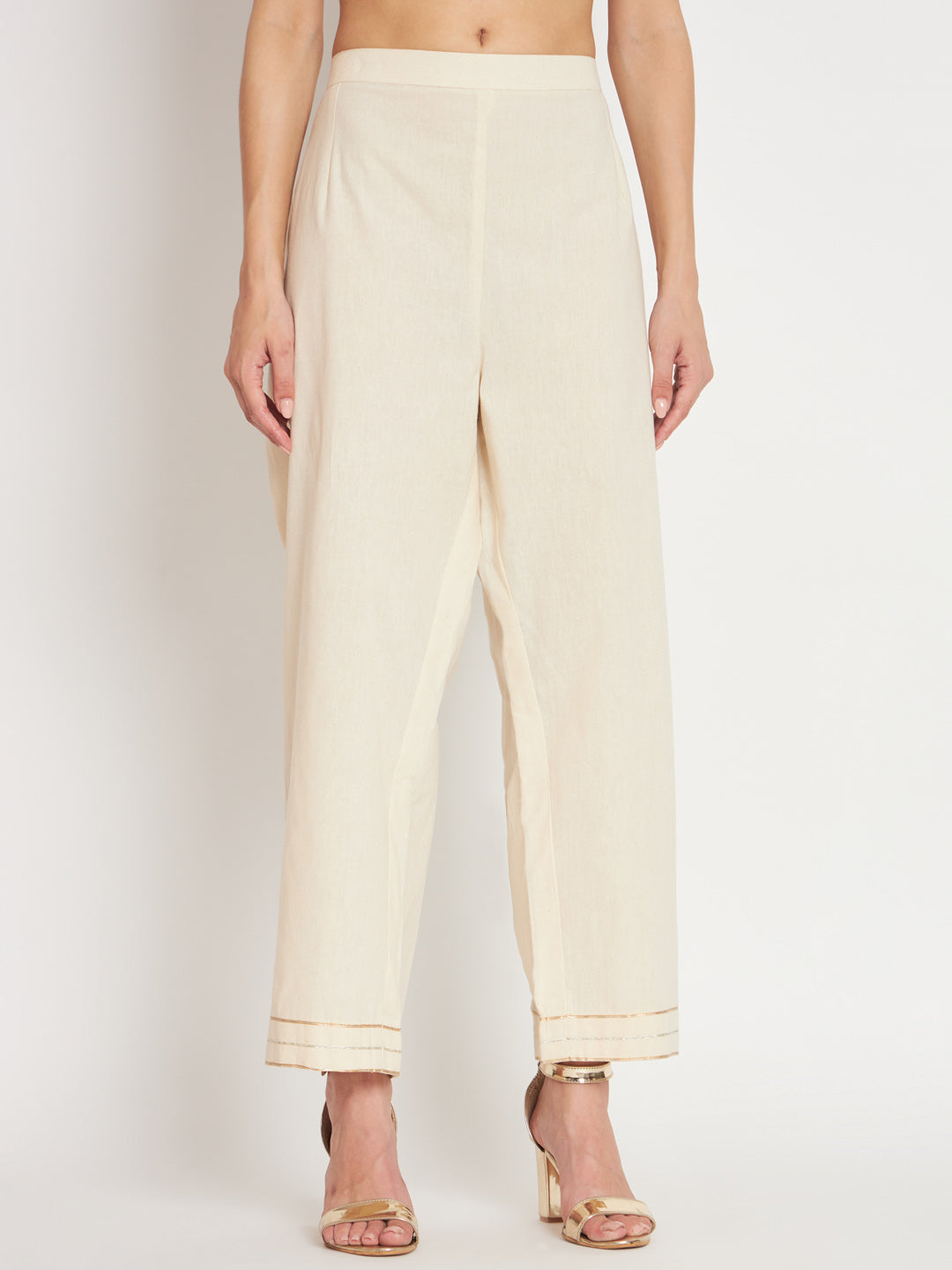 Ivory matka Kurta Set