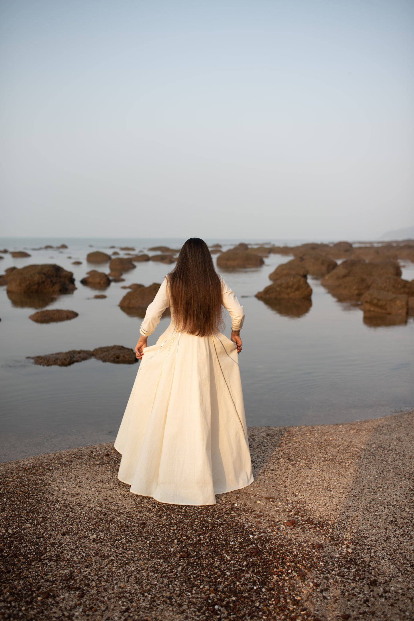 Ivory Grace Anarkali Set