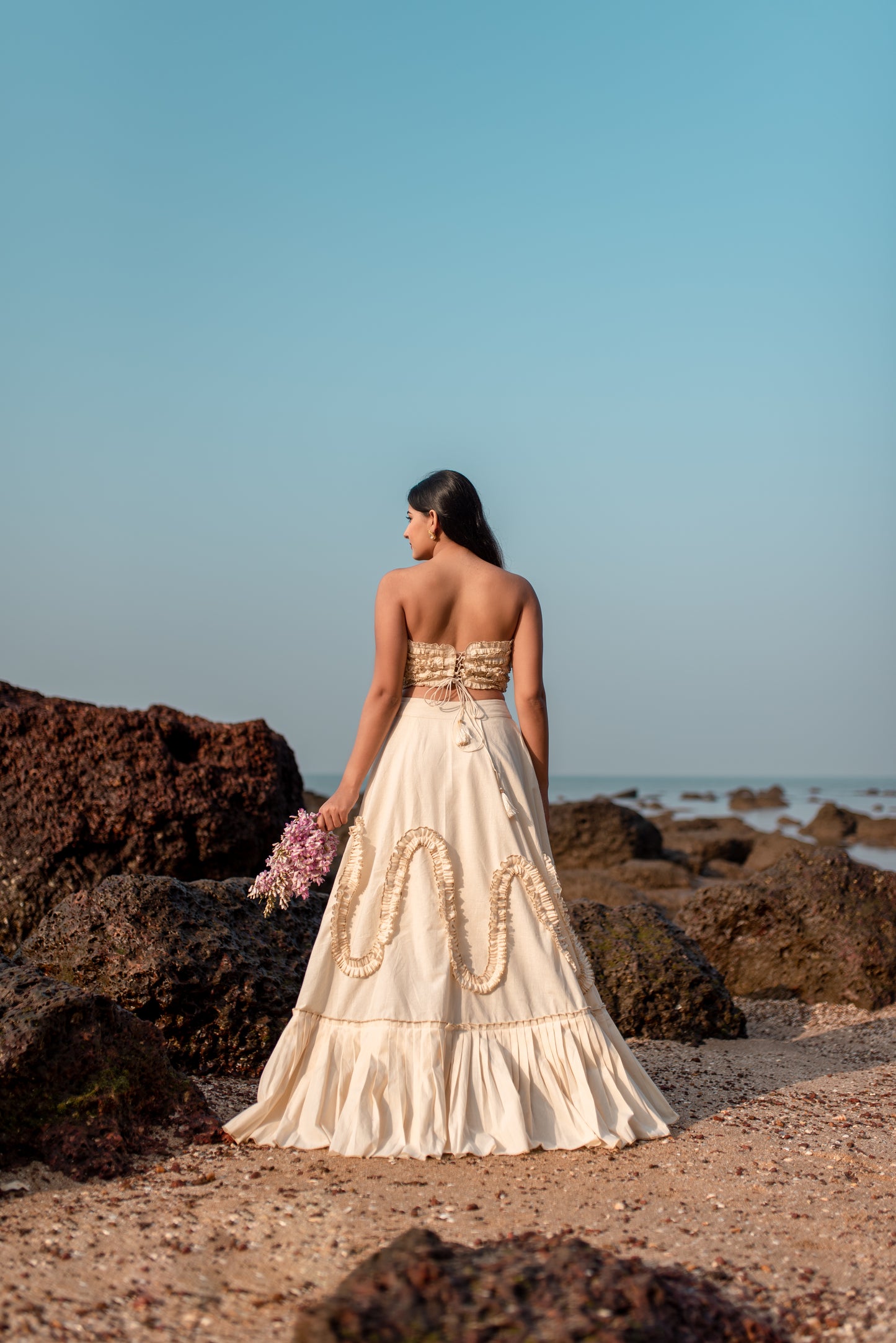 Ivory Breeze blouse and skirt Set