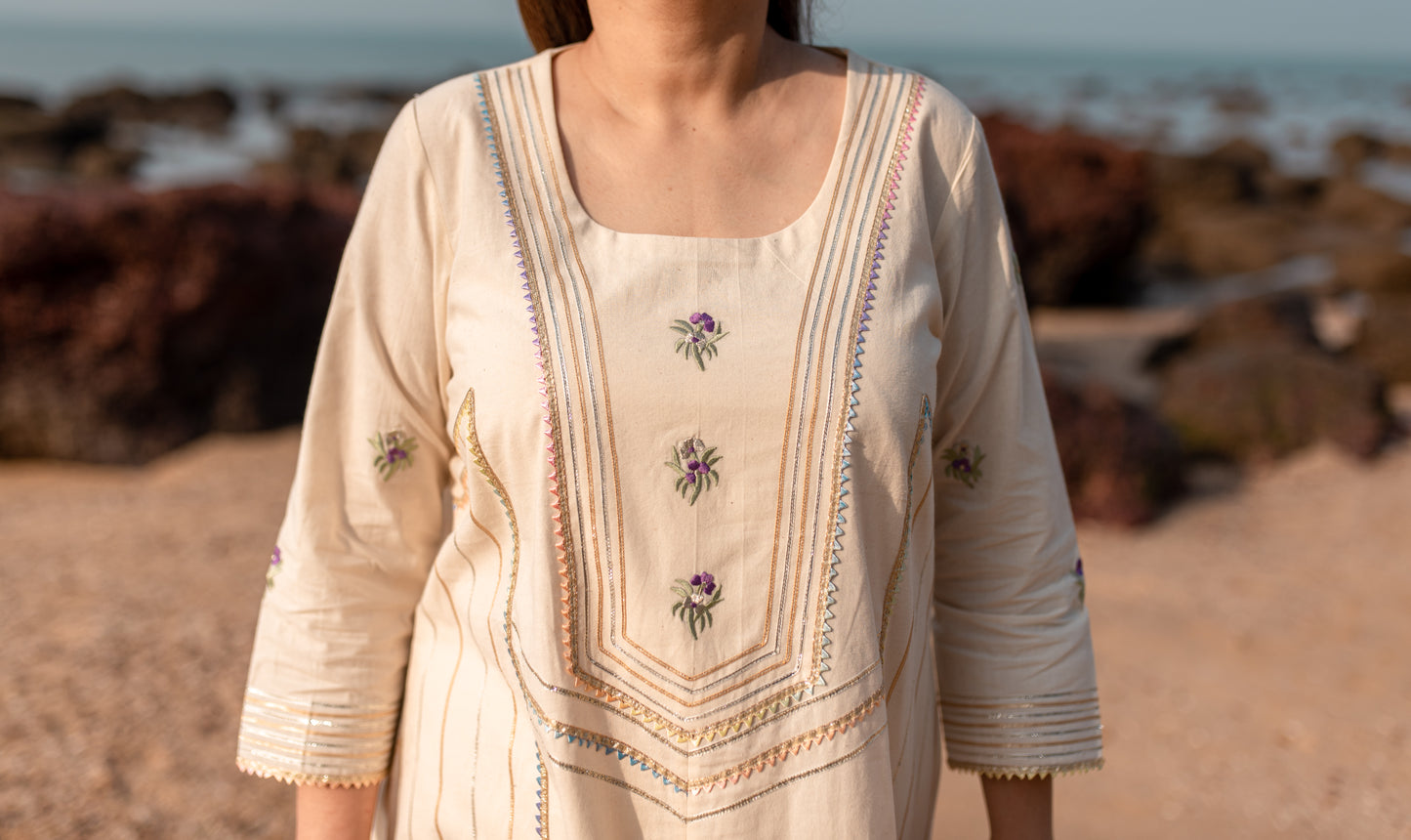 Aarini Ivory Kurta Set