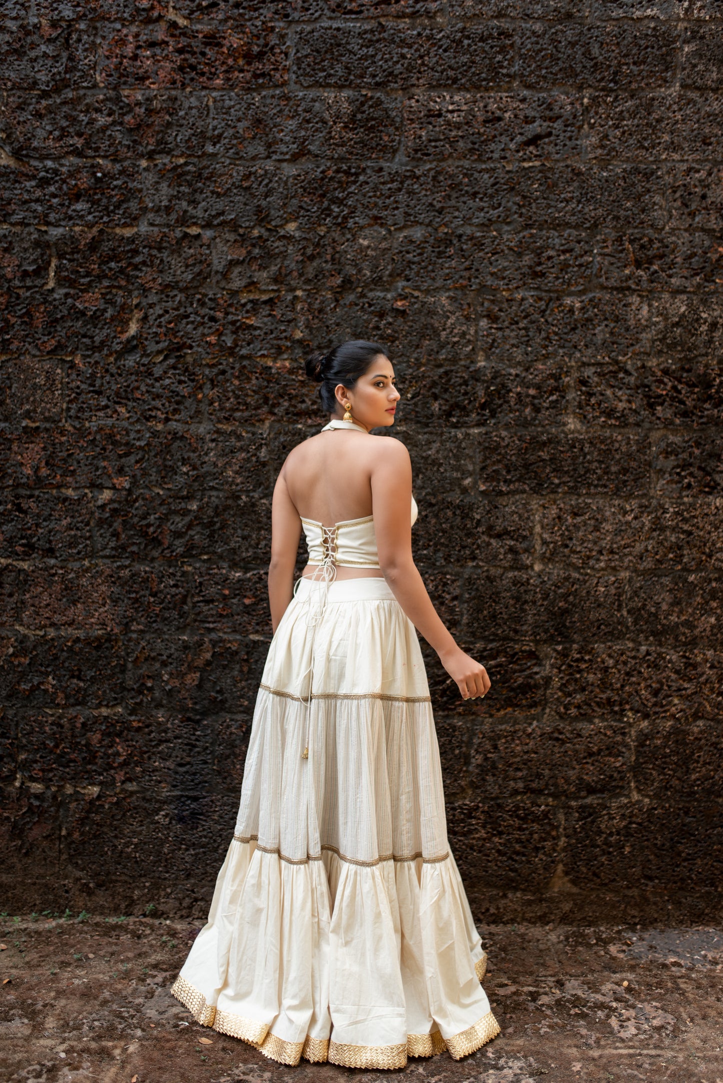 Zara Ivory Skirt Set