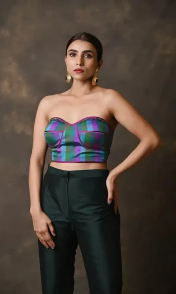 Vibrant Silk Handcrafted blouse