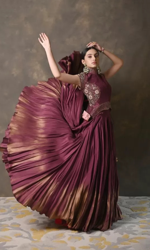 Wine Elegance Corset with wine skirt