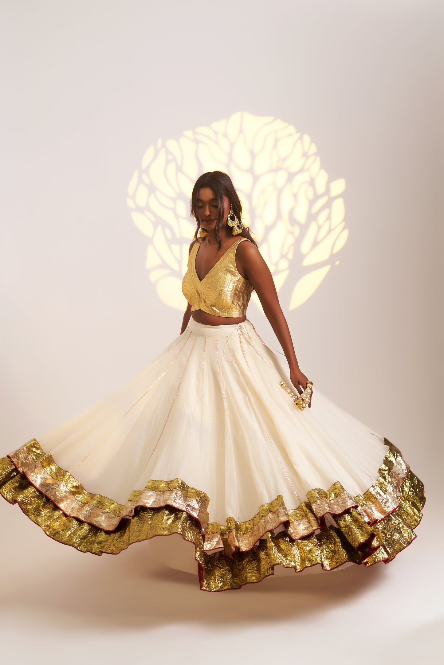 Golden Grace Lehenga Set